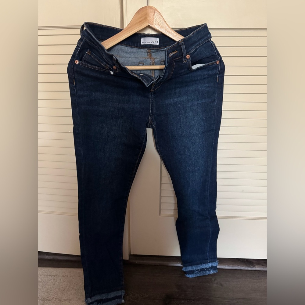 LOFT Blue Skinny Jeans Classic Stretch